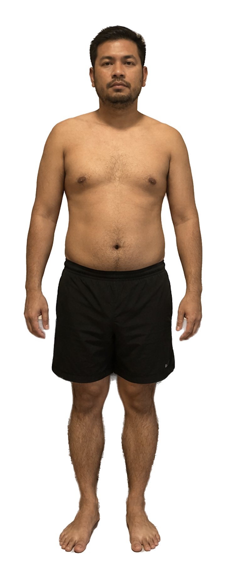 NEO client before beginning his program