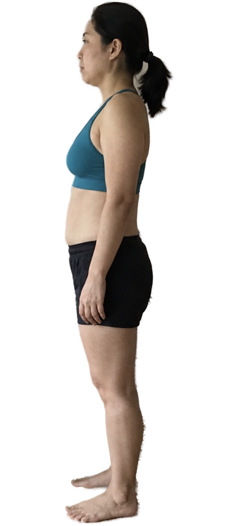 NEO client before beginning her program